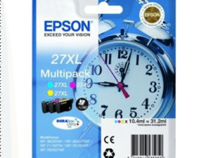 Epson 27XL Multipack - 3-pack - 31.2 ml - XL - gul, cyan, magenta - original - bl�ckpatron - f�r WorkForce WF-3620, WF-3640, WF-7110, WF-7210, WF-7610, WF-7620, WF-7710, WF-7715, WF-7720