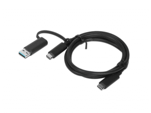 Lenovo - USB-kabel - 24 pin USB-C (hane) till 24 pin USB-C (hane) - 20 V - 5 A - 1 m - svart