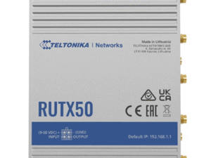 Teltonika | RUTX50 | INDUSTRIAL 5G ROUTER 802.11b/g/n/ac Wave 2 (WiFi 5) with data transmission rates of up to 867 Mbps (Dual Band, MU-MIMO), 802.11r fast transition, Access Point (AP), Station (STA)