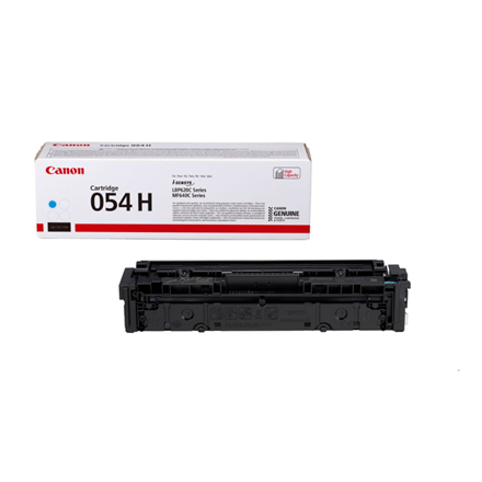 Canon originální toner CRG-054H C, azurový, 2300str, 3027C002, high capacity, Canon i-SENSYS LBP621Cw, 623Cdw, MF641Cw
