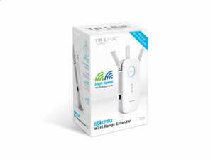 TP-LINK RE450 AC1750 Wi-Fi Range Extender, Wall Plugged, Qualcomm CPU, 3 external antennas, 1 Gigabit Port