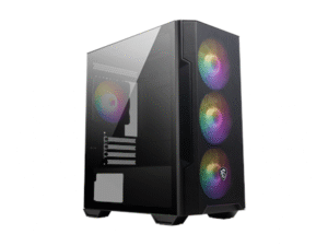 MSI MAG FORGE M100R computer case Micro Tower Black, Transparent