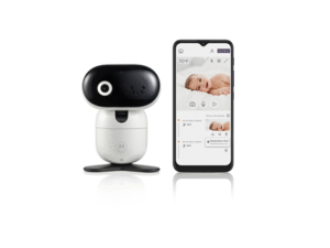 Motorola | Wi-Fi HD Motorized Video Baby Camera | PIP1010 | Remote pan, tilt and zoom; Two-way talk; Secure and private connection; 24-hour event monitoring  and streaming; Wi-Fi connectivity for in-home and on-the-go viewing; Room temperature monitoring; Infrared night vision; High sensitivity microphone; Wall Mount (using bracket provided) | White/Black