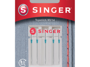 Singer | Topstitch Needle 90/14 5PK Metalic Thread