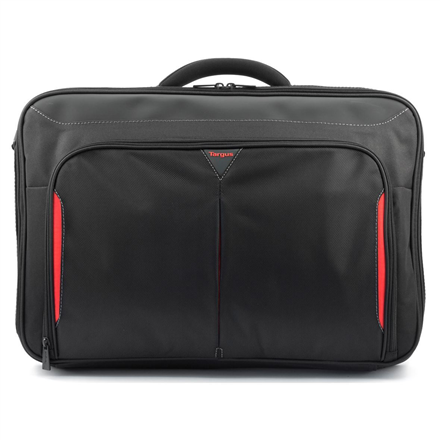 Laptop Bag Targus Clamshell Laptop Bag CN418EU Black/Red, Shoulder strap, Briefcase - Image 3