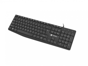 NATEC Keyboard Nautilus US slim black