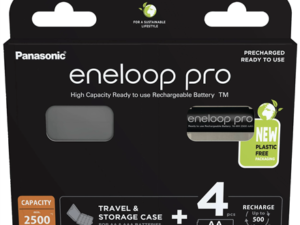 Įkraunamos baterijos Panasonic ENELOOP Pro BK-3HCDEC4BE , 2500 mAh, 500 (4xAA) dėžutėje