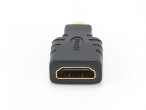 ADAPTOR video GEMBIRD, HDMI (M) la Micro-HDMI (T), conectori auriti, black, "A-HDMI-FD" (timbru verde 0.08 lei)