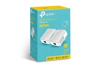 KIT ADAPTOR POWERLINE TP-LINK tehnologie AV, AV600, pana la 600Mbps, 1 port 10/100Mbps, 2 buc. "TL-PA4010KIT" (timbru verde 2 lei)