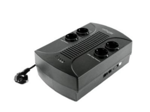 UPS GEMBIRD, Line Int. , brick, 850VA/510W, AVR, Schuko x 4, 1 x baterie 12V/8Ah, LED, back-up 1 - 10 min., "EG-UPS-002", (timbru verde 11 lei)