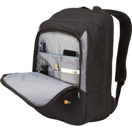 RUCSAC CASE LOGIC, pt. notebook de max. 17 inch, 2 compartimente, buzunar frontal x 2 | buzunar lateral, waterproof, nylon, negru, 3200980 "VNB-217 BLACK" 45501660 - Image 8