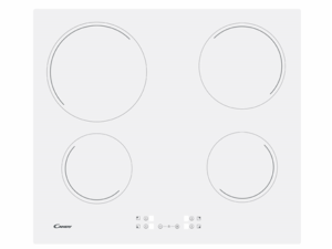 Candy | Hob | CH64CCW | Vitroceramic | Number of burners/cooking zones 4 | Touch | White