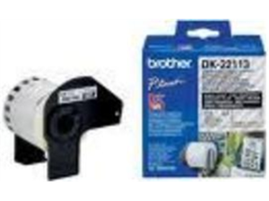 Banda Continua Hartie  Original Brother Black on White, DK22225, pentru P-TOUCH QL-1100|1110|800|810|1050|1060|500|560|570|580|650|700, 38mmX30.48m, incl.TV 0 RON, "DK22225"