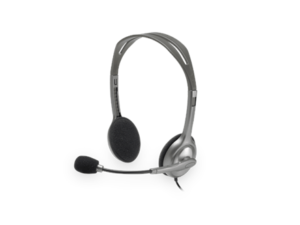 CASTI Logitech, "H111", cu fir, standard, utilizare multimedia, call center, microfon pe brat, conectare prin Jack 3.5 mm, negru, "981-000593", (timbru verde 0.8 lei)