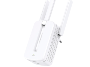 RANGE EXTENDER MERCUSYS wireless, 300 Mbps, antena externa x 3, 2.4 GHz, "MW300RE" (timbru verde 0.8 lei)