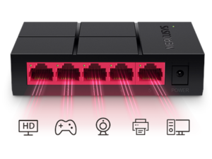 Mercusys 5-Port 10/100/1,000 Mbps Desktop Switch