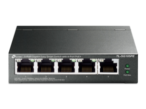 Switch|TP-LINK|Desktop/pedestal|5x10Base-T / 100Base-TX / 1000Base-T|PoE ports 4|TL-SG105PE