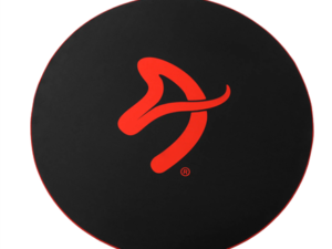 AROZZI Zona Floorpad Red/ ochranná podložka na podlahu/ kulatá 121 cm průměr/ černá s červeným logem