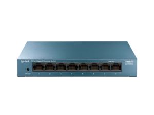 SWITCH TP-LINK  8 porturi Gigabit LiteWave carcasa metalica "LS108G" (timbru verde 2 lei)