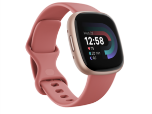 Fitbit Versa 4, pink sand/copper rose