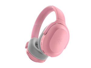 Razer Barracuda Pink, Wireless Multi-platform Gaming and Mobile Headset, Razer TriForce 50mm Drivers, Dual Integrated Noise-Cancelling mics, Pressure-Relieving Memory Foam, THX Spatial Audio, 40hrs, Type-C, Compatible with PC, PlayStation,