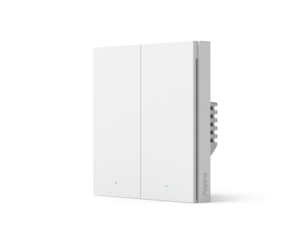 Aqara Smart Wall Switch H1 (no neutral, double rocker): Model No: WS-EUK02; SKU: AK072EUW01