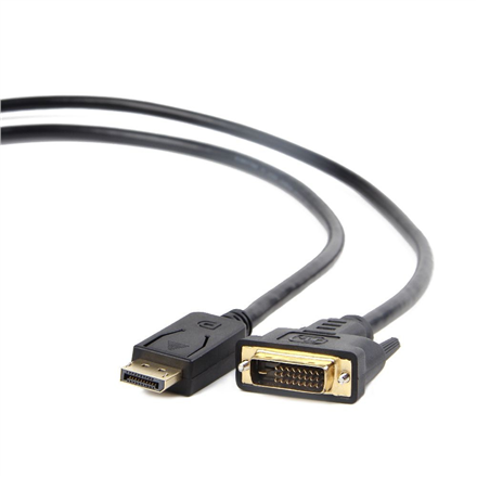 CABLU video GEMBIRD, adaptor DisplayPort (T) la DVI-D DL (T), 1.8m, rezolutie maxima Full HD (1920 x 1080) la 60Hz, negru, "CC-DPM-DVIM-6" (timbru verde 0.18 lei) - Image 2