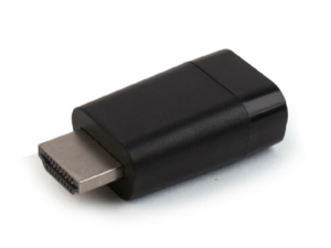ADAPTOR video GEMBIRD, HDMI (T) la VGA (M), rezolutie maxima 1920 x 1080 la 60Hz, blister packages, black, "AB-HDMI-VGA-001" (timbru verde 0.08 lei)