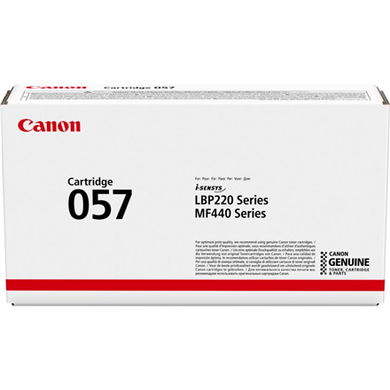 Toner Original Canon Black, CRG-057, pentru I-Sensys LBP 223|LBP 226|LBP 233|LBP 228|MF 443|MF 445|MF 446|MF 449, 3.1K, (timbru verde 1.2 lei) , "3009C002AA"