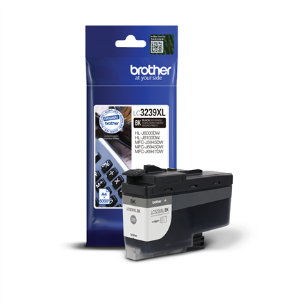 Cartus Cerneala Original Brother Black, LC3239XLBK, pentru MFC-J5945|J6945|J6947, 6K, (timbru verde 0.15 lei), "LC3239XLBK"