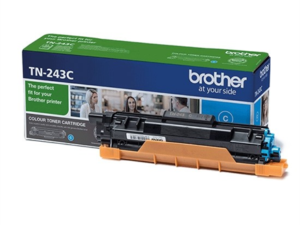 Toner Original Brother Cyan, TN243C, pentru HL-L3210|L3270|DCP-L3510|L3550|MFC-L3730|L3770, 1K, (timbru verde 1.2 lei) , "TN243C"