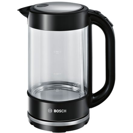 Bosch TWK70B03 electric kettle 1.7 L 2400 W Black, Transparent - Image 3