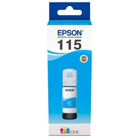Cartus Cerneala Original Epson Cyan, nr.115, pentru L8160|L8180, 70ml, (timbru verde 0.15 lei), "C13T07D24A"
