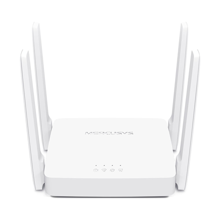 ROUTER MERCUSYS wireless 1200Mbps, 2 porturi LAN 10/100 Mbps, 1 x WAN 10/100 Mbps, 4 x antene externe, Dual Band AC1200 "AC10" (timbru verde 0.8 lei)