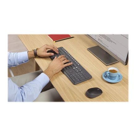 Logitech MK235 keyboard Mouse included USB QWERTY US International Grey - Image 3