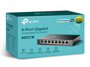 TP-LINK TL-SG108E Easy Smart Switch 8x10/100/1000Mbps Metal case IEEE 802.1p