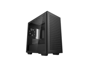 CARCASA DEEPCOOL CH370, Micro ATX, fara sursa, sticla securizata, 1 x 120mm fan, USB 3.0 x 2, Jack 3.5mm x 1, black, "R-CH370-BKNAM1-G-1" (timbru verde 0.08 lei)