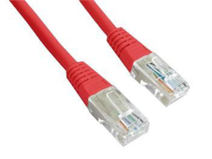 PATCH CABLE CAT5E UTP 0.5M/RED PP12-0.5M/R GEMBIRD