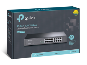 TP-LINK TL-SF1016DS 13RM Smart Switch 16x10/100Mbps metal 1U