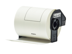 Vit adresslappsetikett m. med klister, DK11247