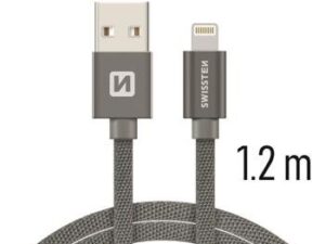 Swissten Textile Fast Charge 3A Lightning Data and Charging Cable 1.2m