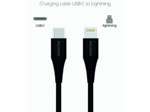 Swissten Basic Universal Quick Charge 3.1 USB-C to Lightning Charging Cable 0.4m