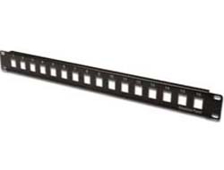 XtendLan Patch panel 19", 16 portů, 1U, neosazený, nestíněný