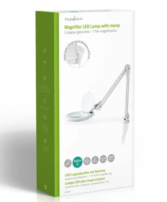 Nedis Magnifying Table Lamp 3 diopters / 6500 K / 9 W / 720 lm