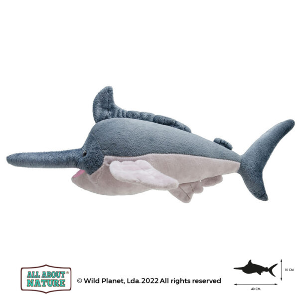 Wild Planet pehme mänguasi, mõõkkala 40 cm - Image 2