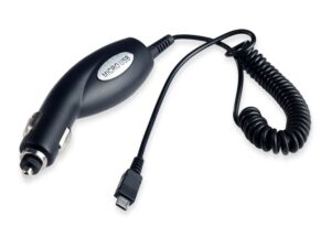 ATX Platinum Premium Car charger 12 / 24V / 1A + Micro USB cable Black (Red Blister)