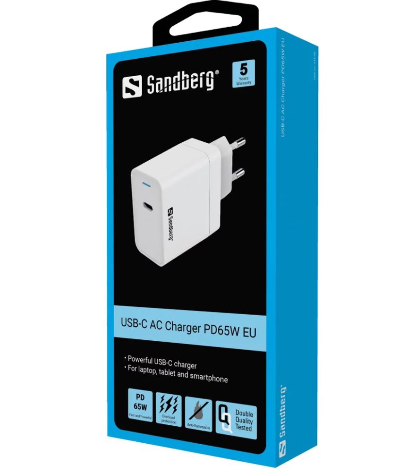 Sandberg 441-48 USB-C AC Charger PD65W EU - Image 3