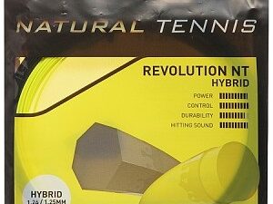 Tennis string Dunlop NT HYBRID YELLOW 1.26/1.25mm set, 12m, black/ yellow