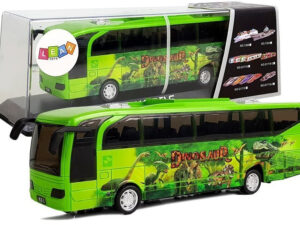 Jurassic Park Bus Green Dinosaurs Spring Drive Light Sound