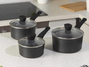 Russell Hobbs RH01706EU Pearlised saucepan set 3pcs